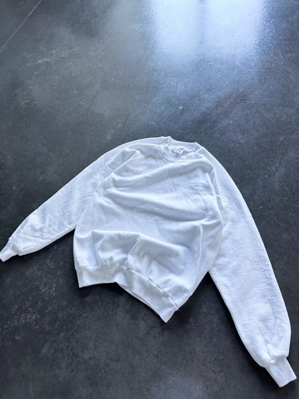 Vintage Jerzees Blank White Crewneck